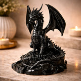 Obsidian Draconis – Luxury Dragon Sculpture