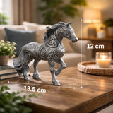 Argent Stallion – Luxury Horse Sculpture