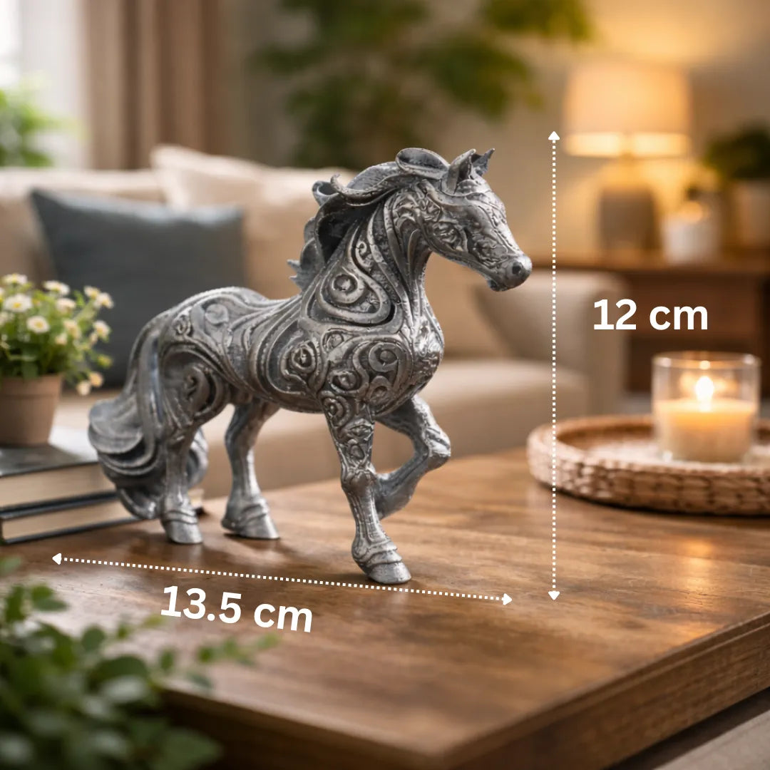 Argent Stallion – Luxury Horse Sculpture