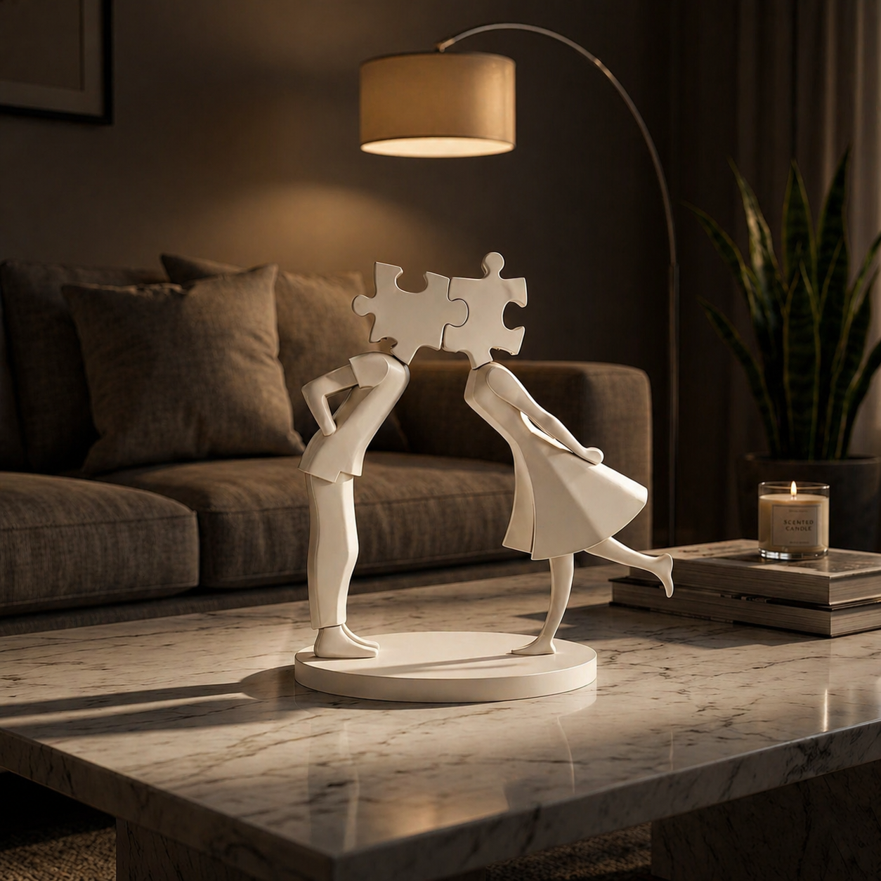 Perfect Fit – The Missing Piece Couple Sculpture