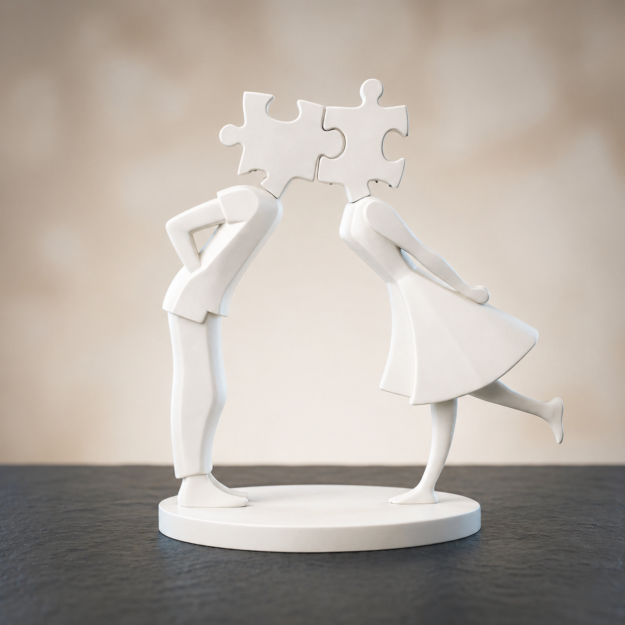Perfect Fit – The Missing Piece Couple Sculpture